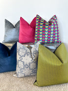 Navy Velvet Pillow Cover simple Love, Ravin Collection