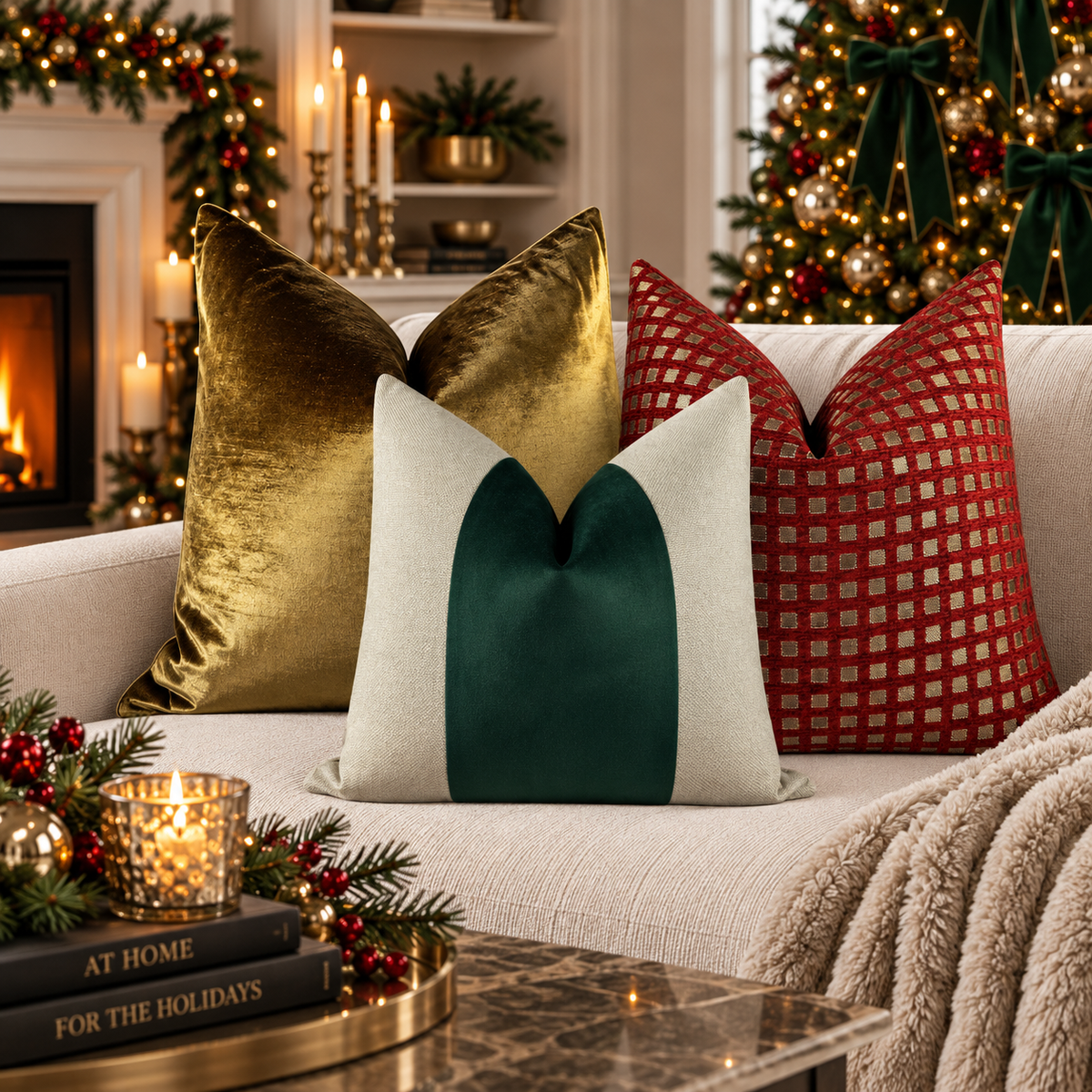 Christmas Heirloom Pillow Combo Love, Ravin Collection
