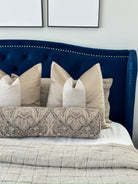 Bronze Paisley Bolster Cover Love, Ravin Collection