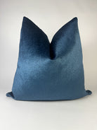 Royal Blue Cut Velvet Pillow Cover simple Love, Ravin Collection