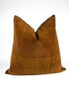 Rust Chenille Pillow Cover Love, Ravin Collection