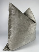 Silver Velvet Gator Pillow Cover Love, Ravin Collection
