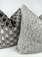 Black and Grey Zig Pillow Cover simple Love, Ravin Collection