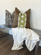 Black and Tan Maze Pillow Cover Love, Ravin Collection