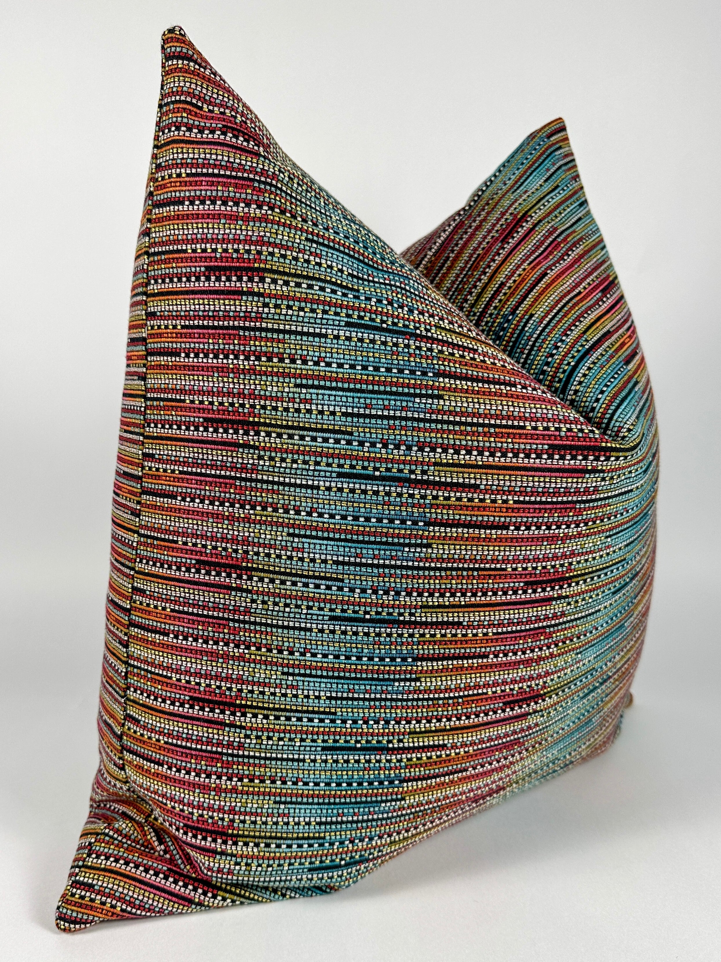 Rainbow Tweed Pillow Cover Love, Ravin Collection