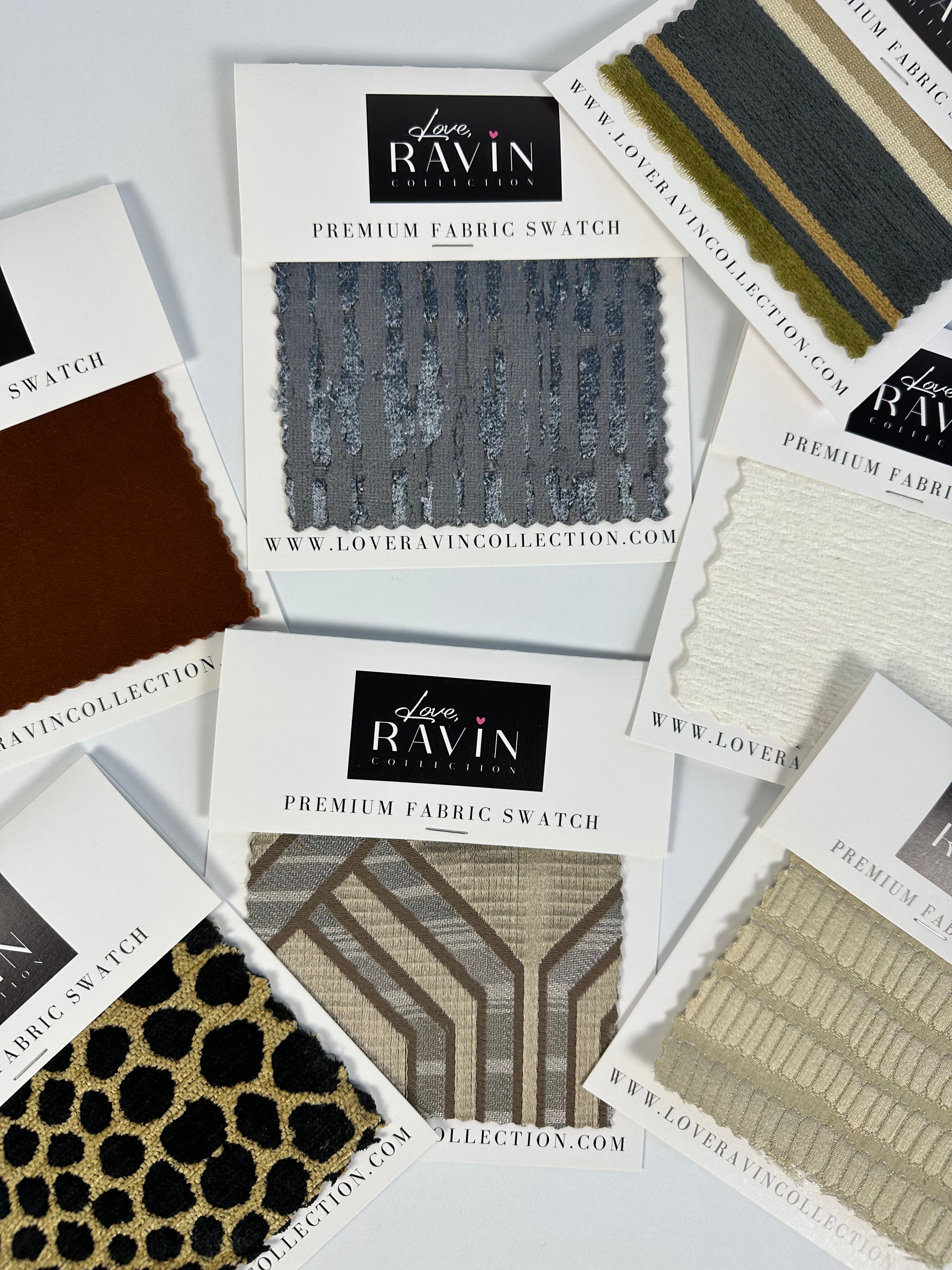 Fabric Swatch Sampler Love, Ravin Collection