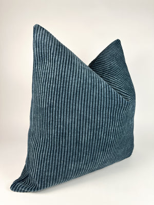 Teal Corduroy Pillow Cover