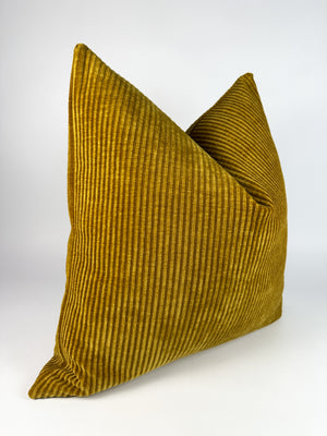 Golden Corduroy Pillow Cover