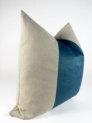 Blue Ash Panel Pillow Cover