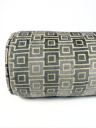 Grey Lattice Bolster Cover Love, Ravin Collection
