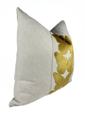 Natural and Midas Butterfly Pillow Cover