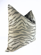 Grey and Beige Tiger Pillow Cover Love, Ravin Collection