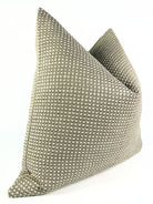 Cream and Beige Knit Grid Pillow Cover simple Love, Ravin Collection