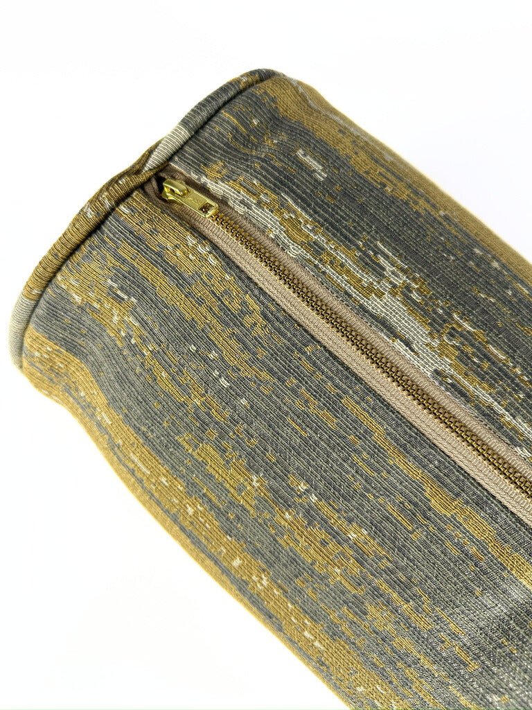 Yellow and Grey Sand Dunes Bolster Cover Love, Ravin Collection