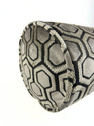 Metallic Patterned Hex Bolster Cover Love, Ravin Collection