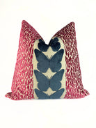 Hot Pink Leopard and Ocean Butterfly Pillow Cover Love, Ravin Collection