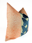 Salmon Leopard and Ocean Butterfly Pillow Cover Love, Ravin Collection