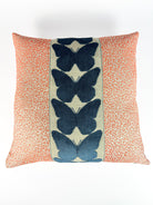 Salmon Leopard and Ocean Butterfly Pillow Cover Love, Ravin Collection