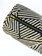 Tan and Black Complex Maze Bolster Cover Love, Ravin Collection