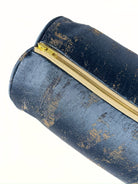 Navy Distress Bolster Cover Love, Ravin Collection