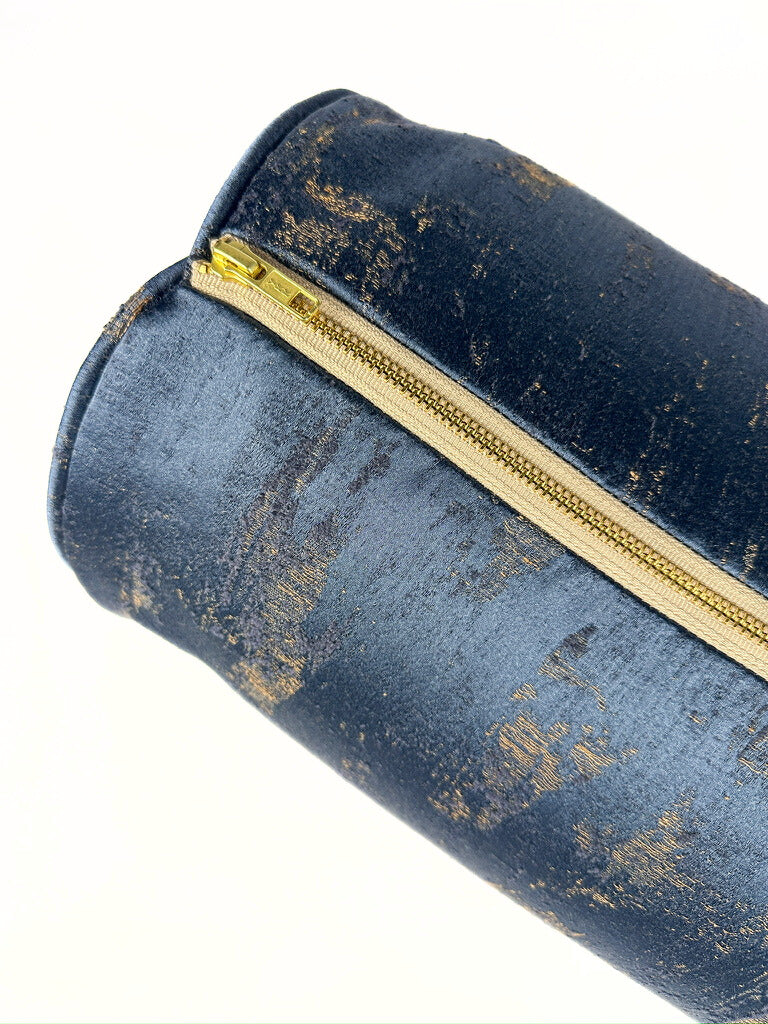 Navy Distress Bolster Cover Love, Ravin Collection