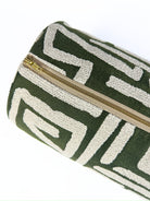 Moss Green Ethnic Maze Bolster Cover Love, Ravin Collection