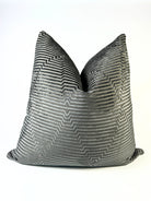 Grey Steps Velvet Pillow Cover simple Love, Ravin Collection