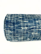Royal Blue Lines Bolster Cover Love, Ravin Collection