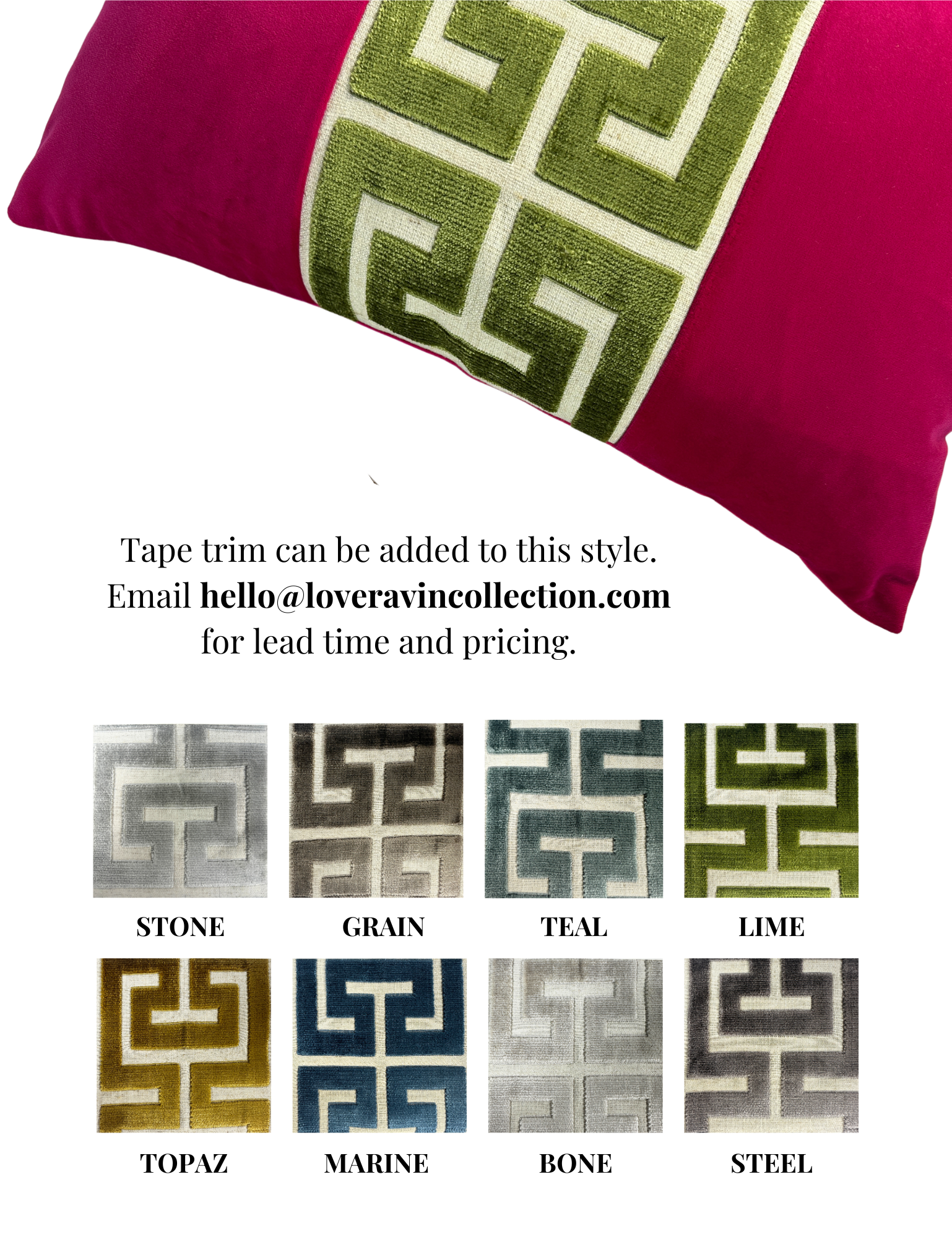 Truffle Pillow Cover simple Love, Ravin Collection