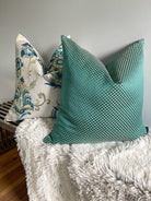 Metallic Teal Sea Shells Pillow Cover simple Love, Ravin Collection