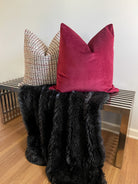 Garnet Red Velvet Pillow Cover Love, Ravin Collection